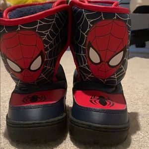 Spider-Man light up snow boots